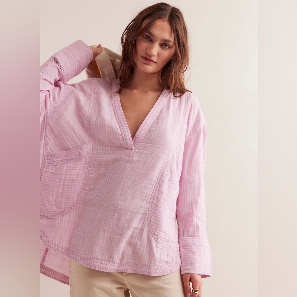 We The Free By The Shore Striped Shirt